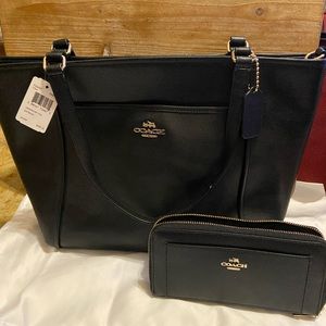 Michael Kors Black Purse and Wallet